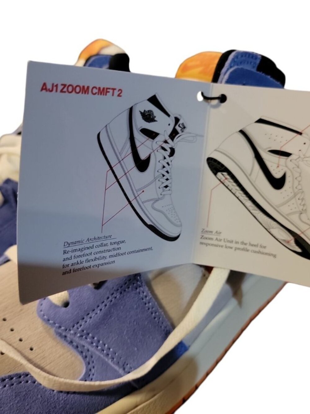 Air Jordan 1 High Zoom Mens Shoes Comfort 2 Royal Pulse 2023 Size 11.5 w/Box - Picture 6 of 14